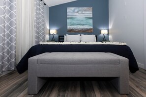 1 habitación, camas con efecto memoria y tabla de planchar con plancha 