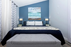 1 bedroom, memory foam beds, iron/ironing board, free WiFi