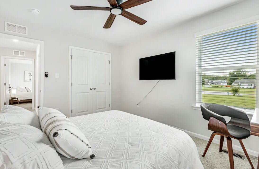 5 chambres, bureau, lit de bébé portatif, accès au Wi-Fi (inclus)