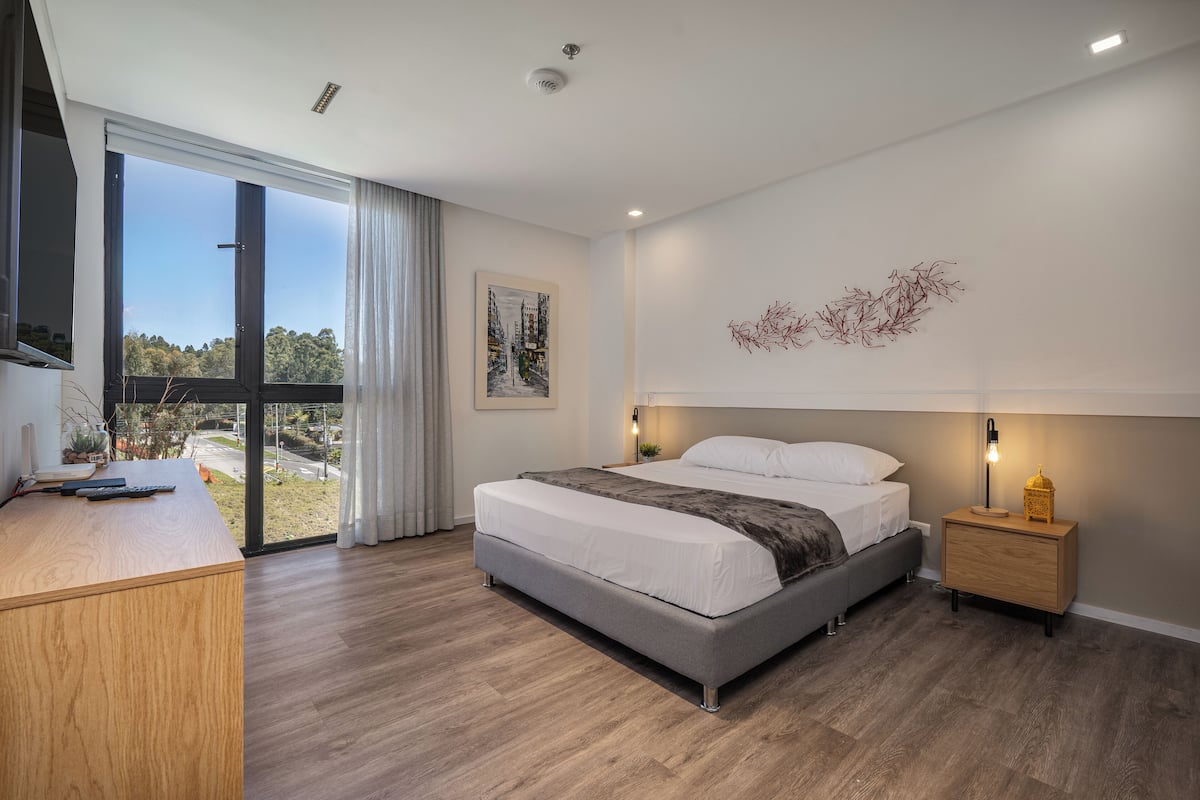 Appartement, 2 slaapkamers (401) | 2 slaapkamers, een laptopwerkplek, verduisterende gordijnen