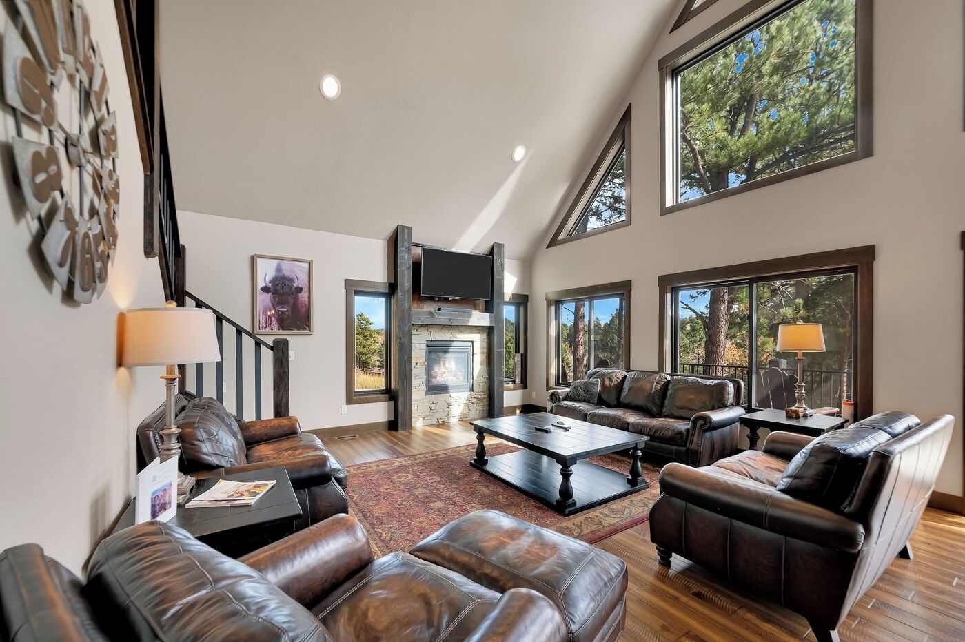 TV, fireplace, DVD player