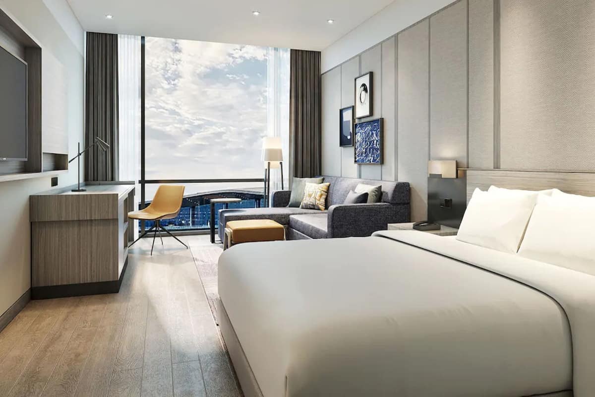 Down duvets, minibar, in-room safe, desk