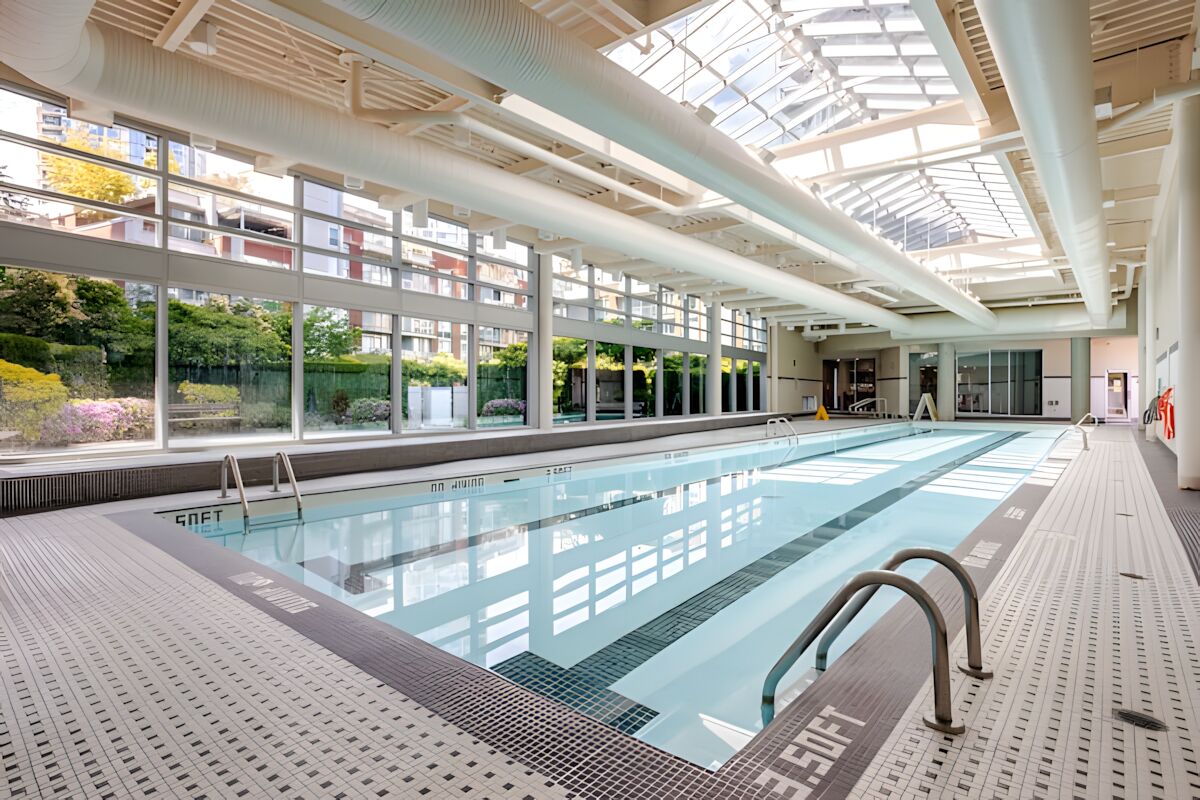 Indoor pool, a heated pool