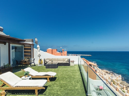 Melenara Beach Avenue Apartments Chinijo (TERRASSE ZUM TEILEN)
