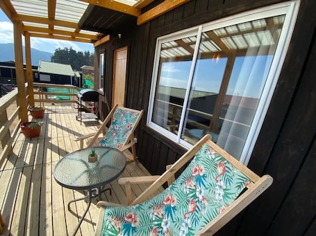 Terrace/patio. Pet-Friendly Cabin w/ BBQ & Garden Oasis