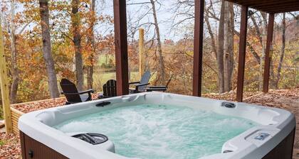 On the river ~ hot tub ~ serene river views ~ fire pit