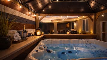 Tina de hidromasaje al aire libre