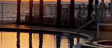 Indoor pool, outdoor pool