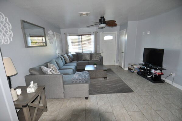 Smart TV, video games, DVD player, books