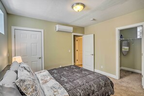 1 habitación, tabla de planchar con plancha, internet y ropa de cama 