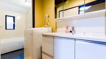 Premium Room | Bathroom | Separate tub and shower, deep soaking tub, rainfall showerhead
