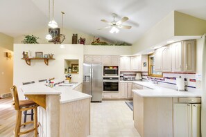 Fridge, microwave, stovetop, dishwasher - Sturgis Home w/ Yard < 1 Mi to  Minnewaukan Lake (Sturgis)