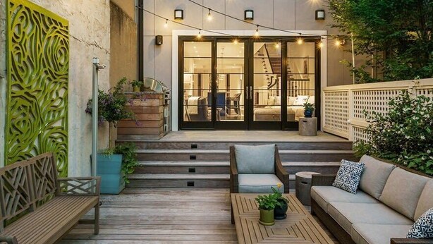 Terrace/patio - Luxurious Mansion in Logan Circle Private Parking (Washington)
