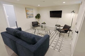 TV, fireplace, offices - Pristine Petworth | 4BR + Street Parking + Decks (Washington)