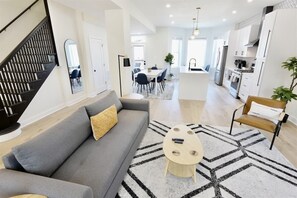 TV, fireplace, offices - Pristine Petworth | 4BR + Street Parking + Decks (Washington)