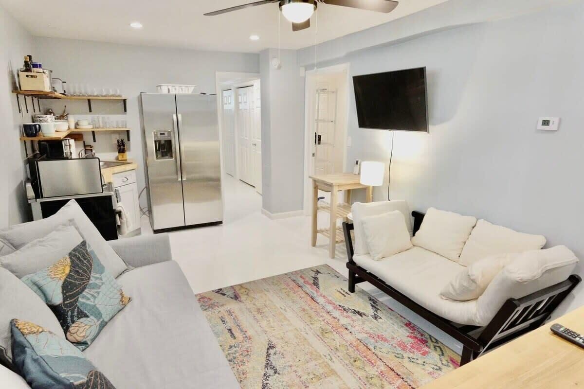 TV, heated floors, offices