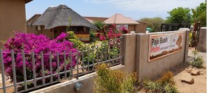 Front of property - evening/night - Paje Bush Hotel (Paje)