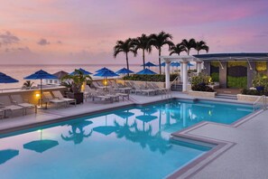 A heated pool