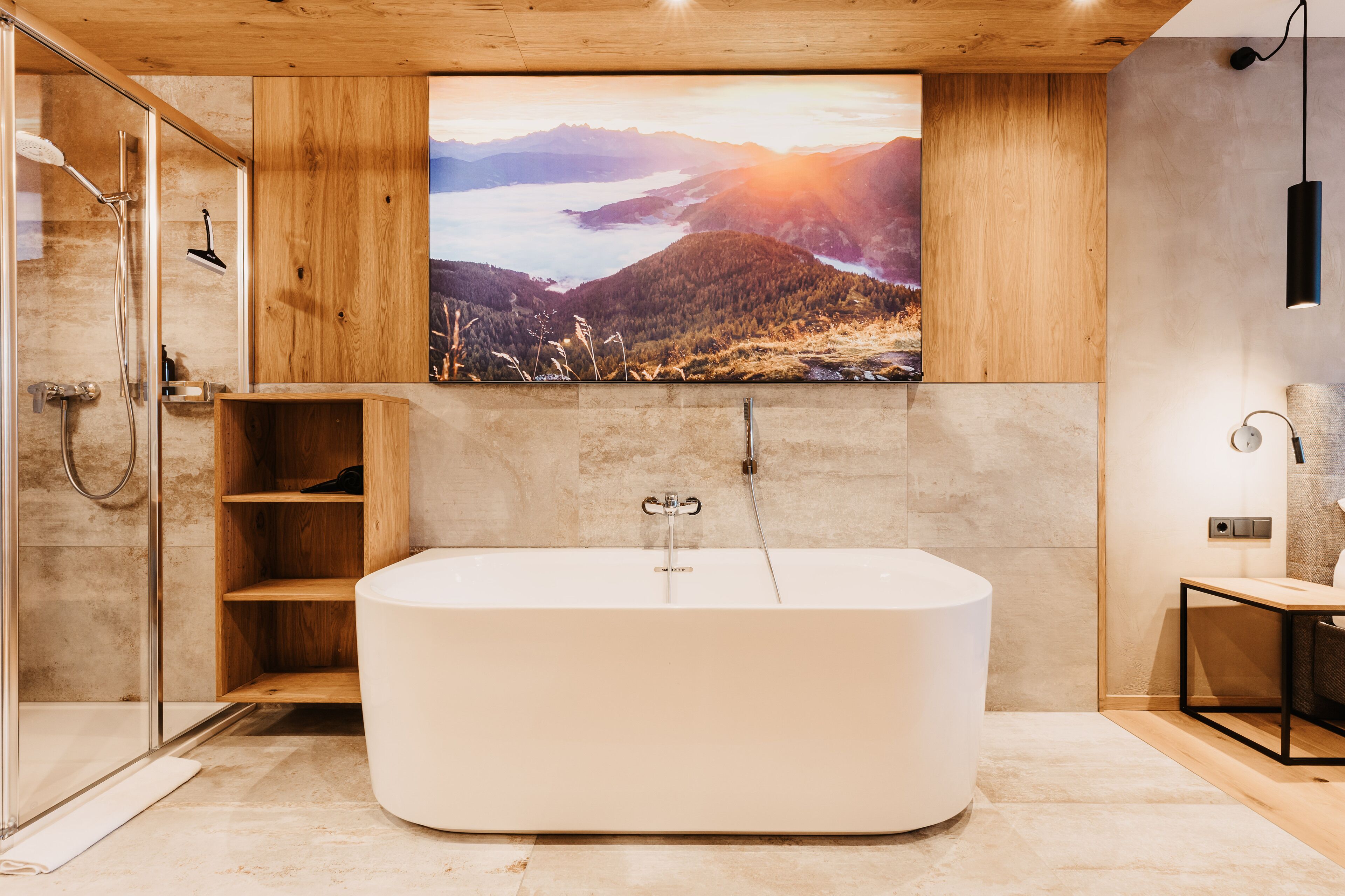 Design Apartment (Eiche 3, incl. Cleaning fee) | Bathroom | Hair dryer, towels, soap, shampoo