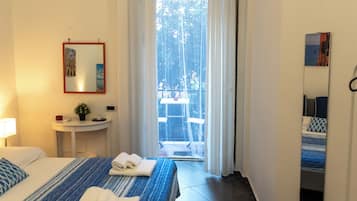 2 bedrooms, desk, iron/ironing board, travel crib