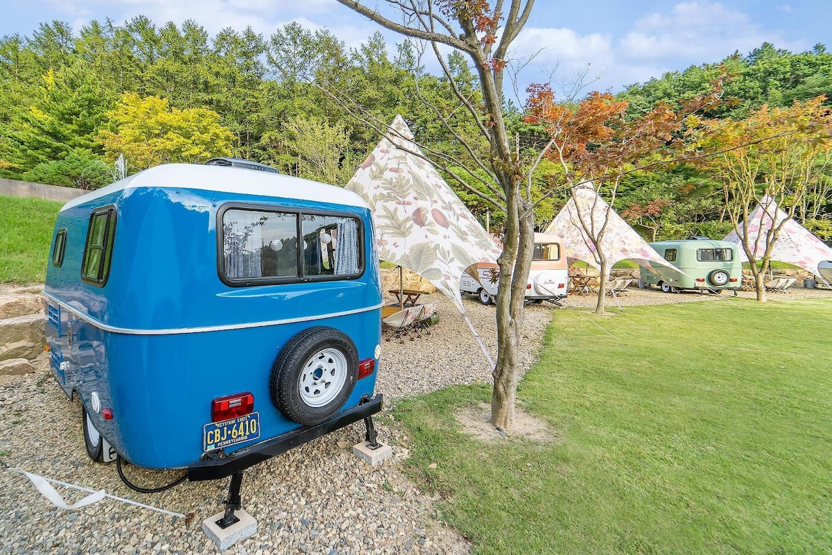 Eenvoudige kamer, 1 slaapkamer (Caravan (Deep blue)) | 1 slaapkamer, gratis wifi