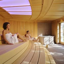 Sauna, hot tub, steam room, body treatments, mud baths