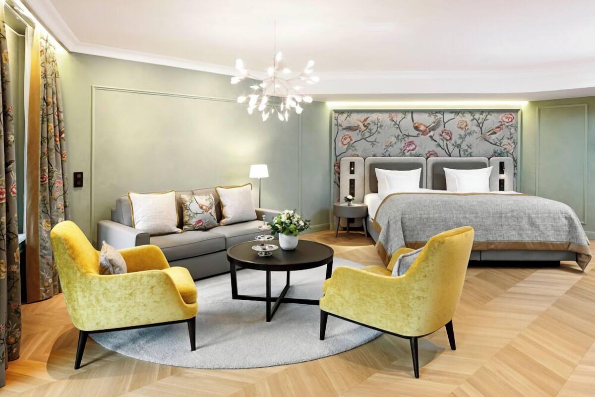 ダブルルーム (Apartment Gartenfluegel) | 高級寝具、羽毛の掛け布団、ミニバー、セーフティボックス (室内)