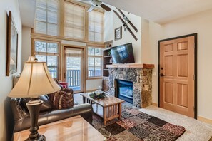 TV, fireplace, DVD player