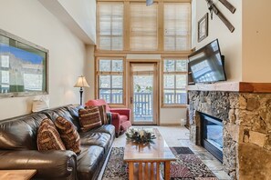 TV, fireplace, DVD player