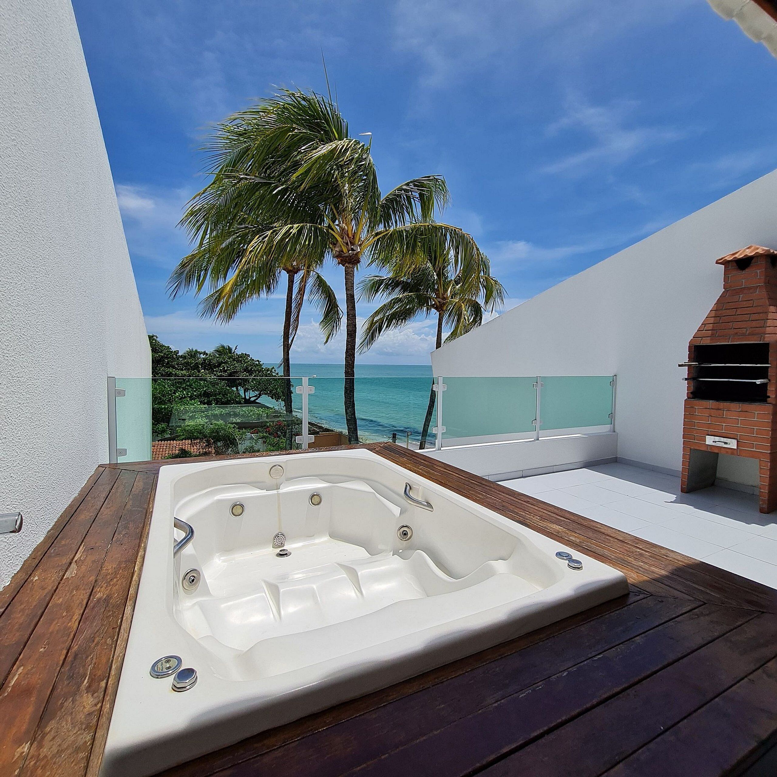 ET07H - Flat 204 - 321057375 FLAT 204 COM JACUZZI VISTA MAR/PISCINA | Terraza o patio