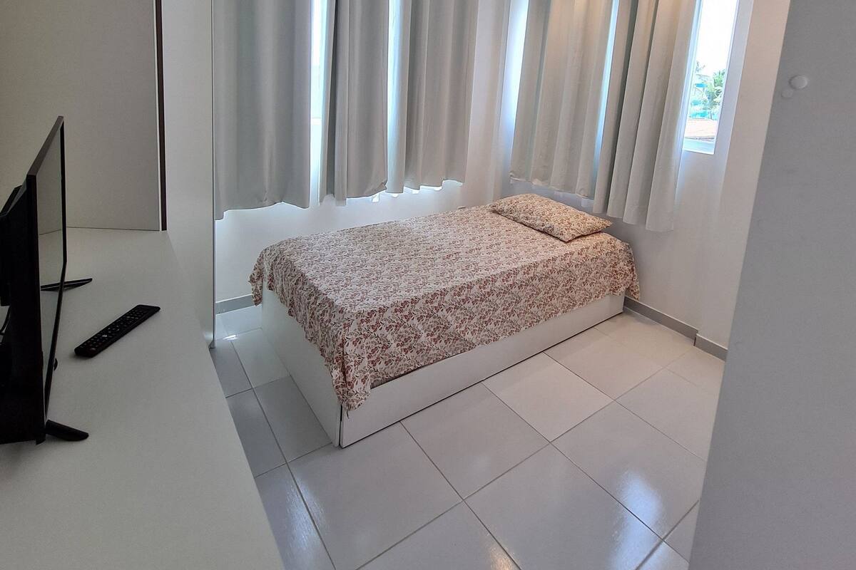 ET07H - Flat 204 - 321057375 FLAT 204 COM JACUZZI VISTA MAR/PISCINA | 2 quartos, roupas de cama antialérgicas, Wi-Fi de cortesia