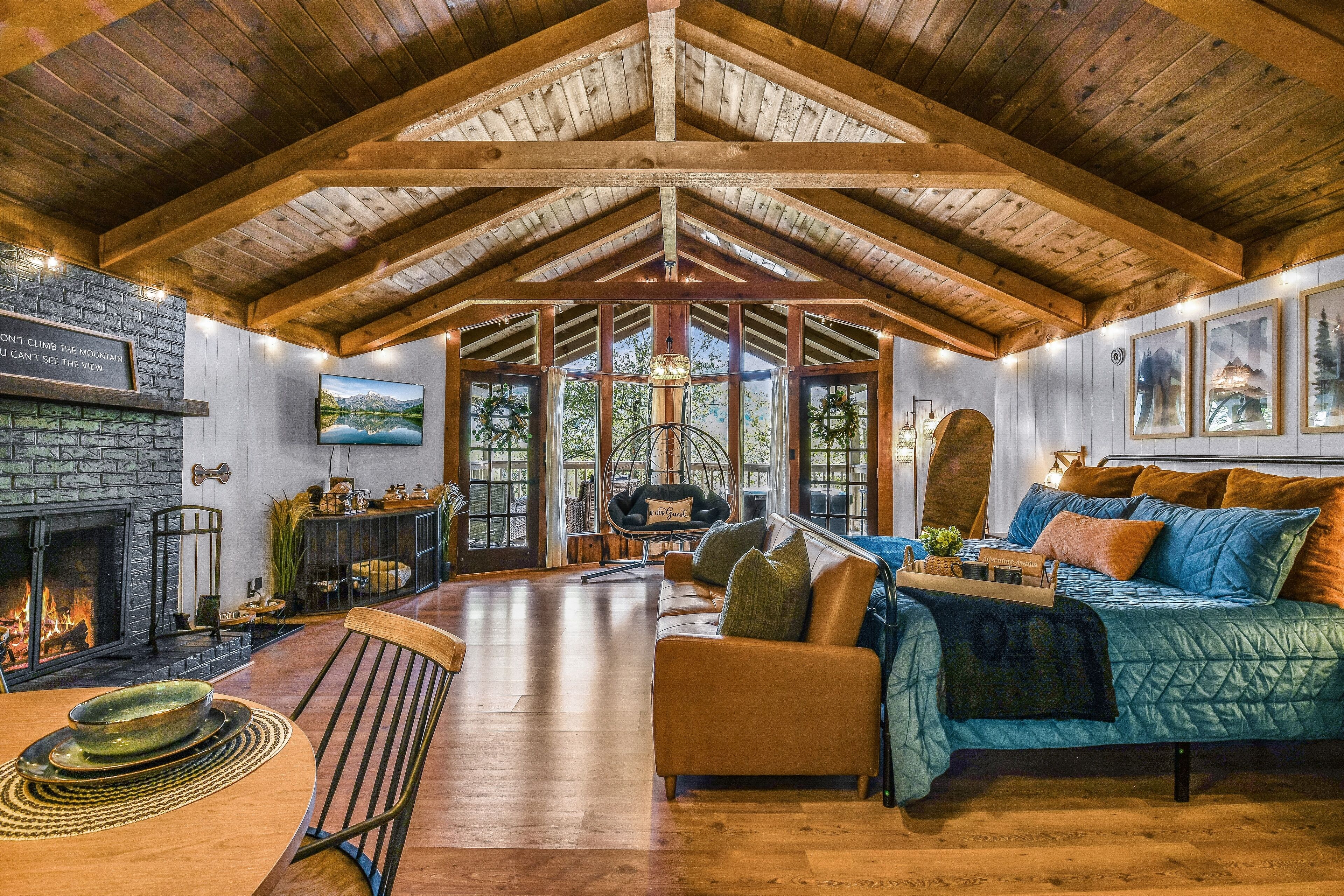 Cabana, 1 quarto | Área de estar