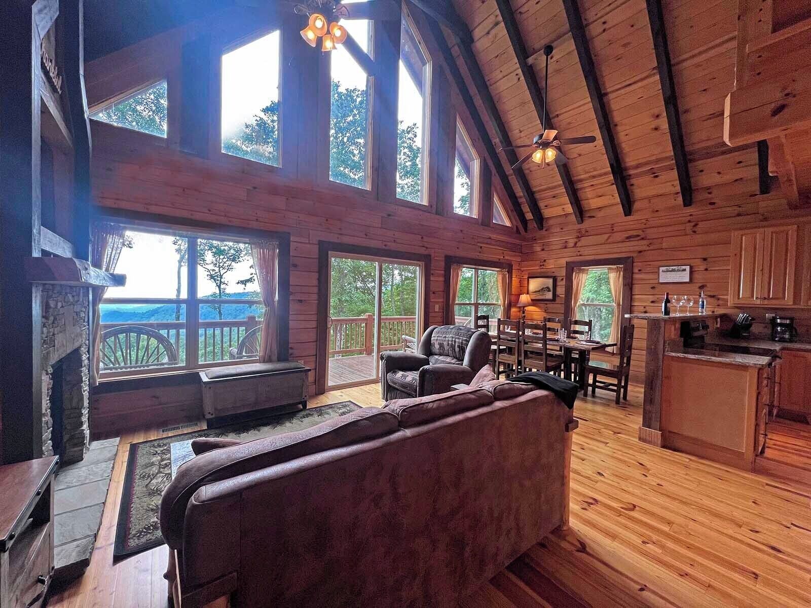 Smart TV, fireplace, video games