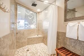 Shower, hair dryer