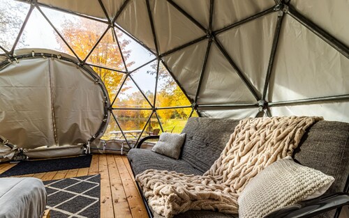 Dôme Forestier: Glamping, nature, stars, comfort, shared kitchen, CITQ304716.
