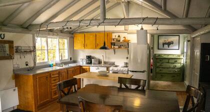 Oppy Shack located directly on the wildlife preserve at Miller Zoo.