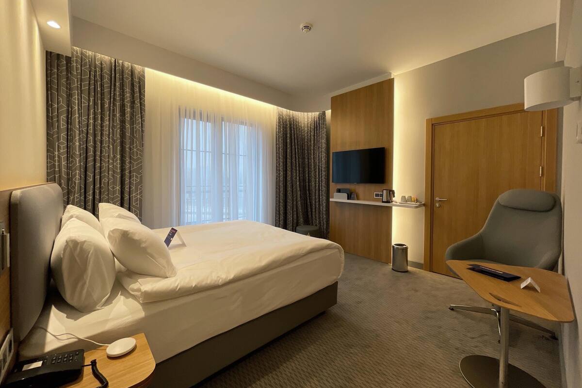 In-room safe, blackout drapes, soundproofing, iron/ironing board