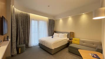 In-room safe, blackout drapes, soundproofing, iron/ironing board