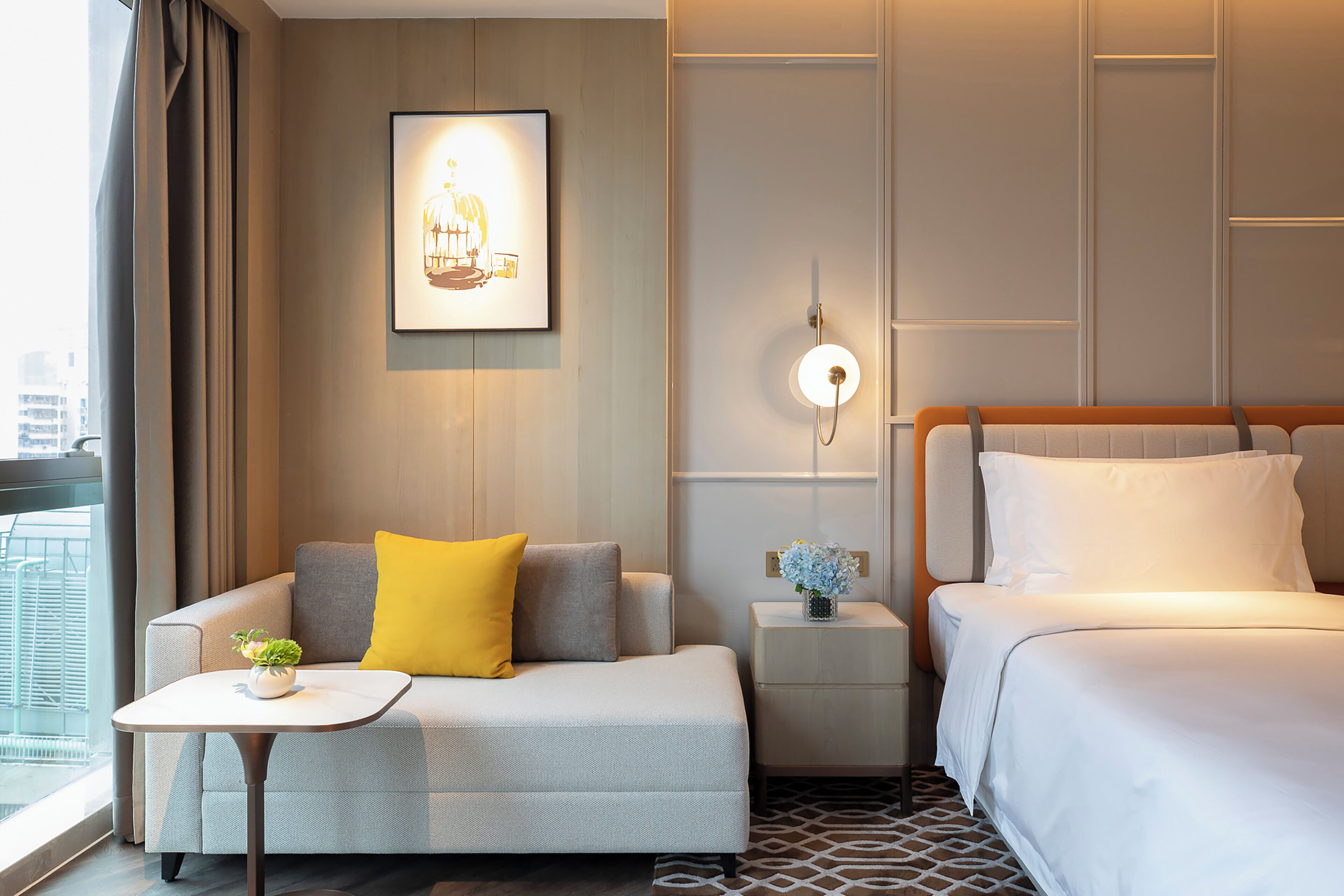 Kamar Standar, 2 Tempat Tidur Twin | Minibar gratis, brankas, dan didekorasi berbeda-beda