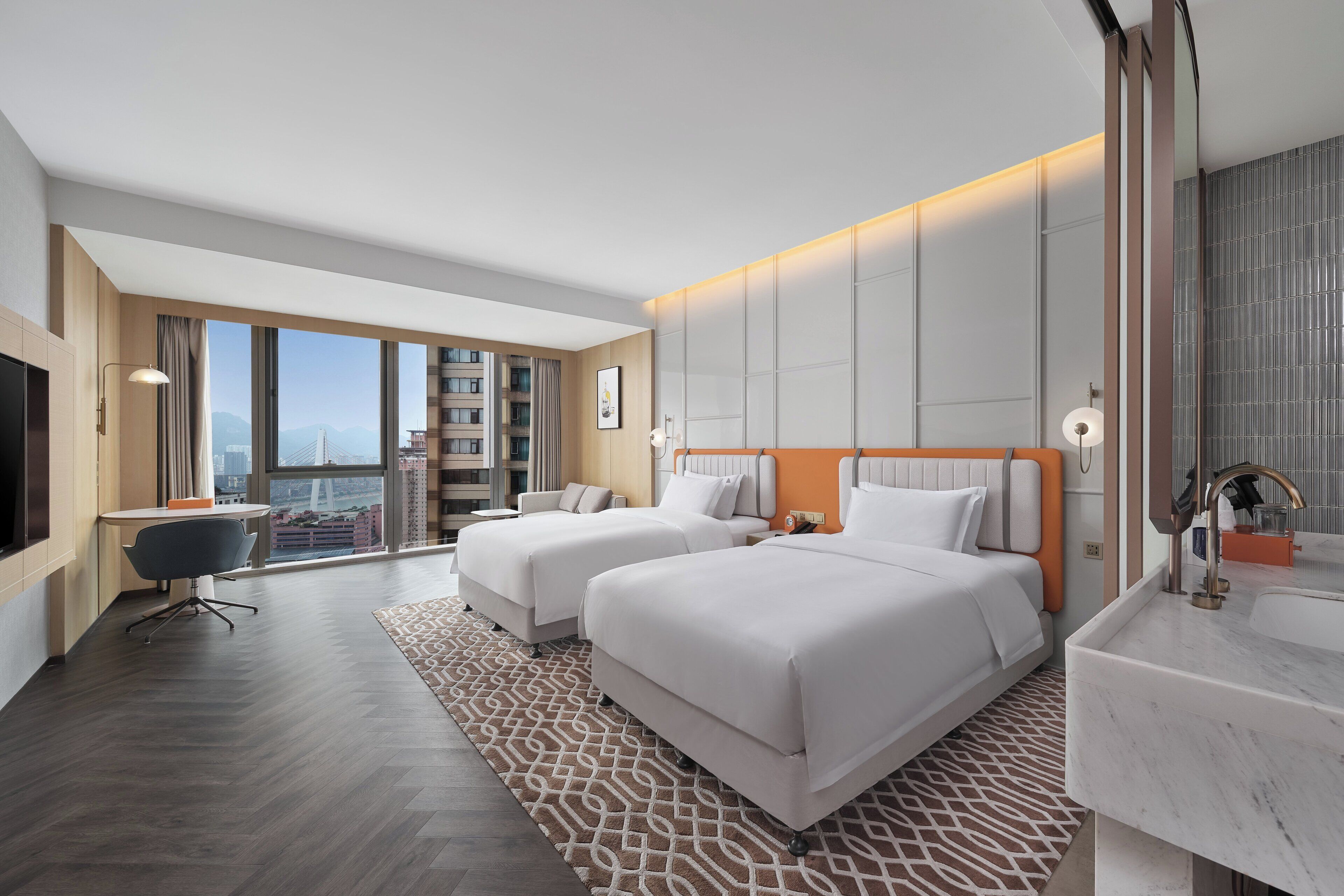 Standard Room, 2 Katil Bujang (Single) | Bar mini percuma, peti besi dalam bilik, dihias secara berasingan 