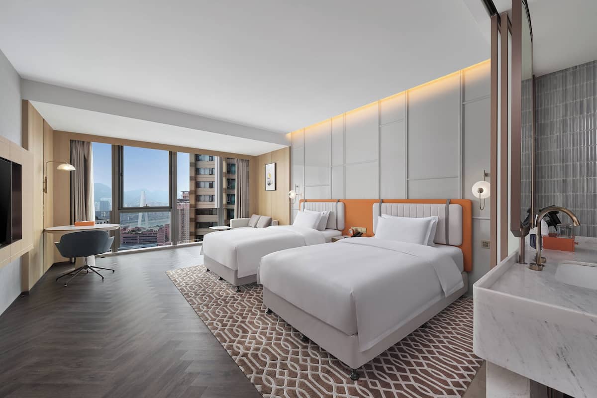 Standard Room, 2 Katil Bujang (Single) | Bar mini percuma, peti besi dalam bilik, dihias secara berasingan