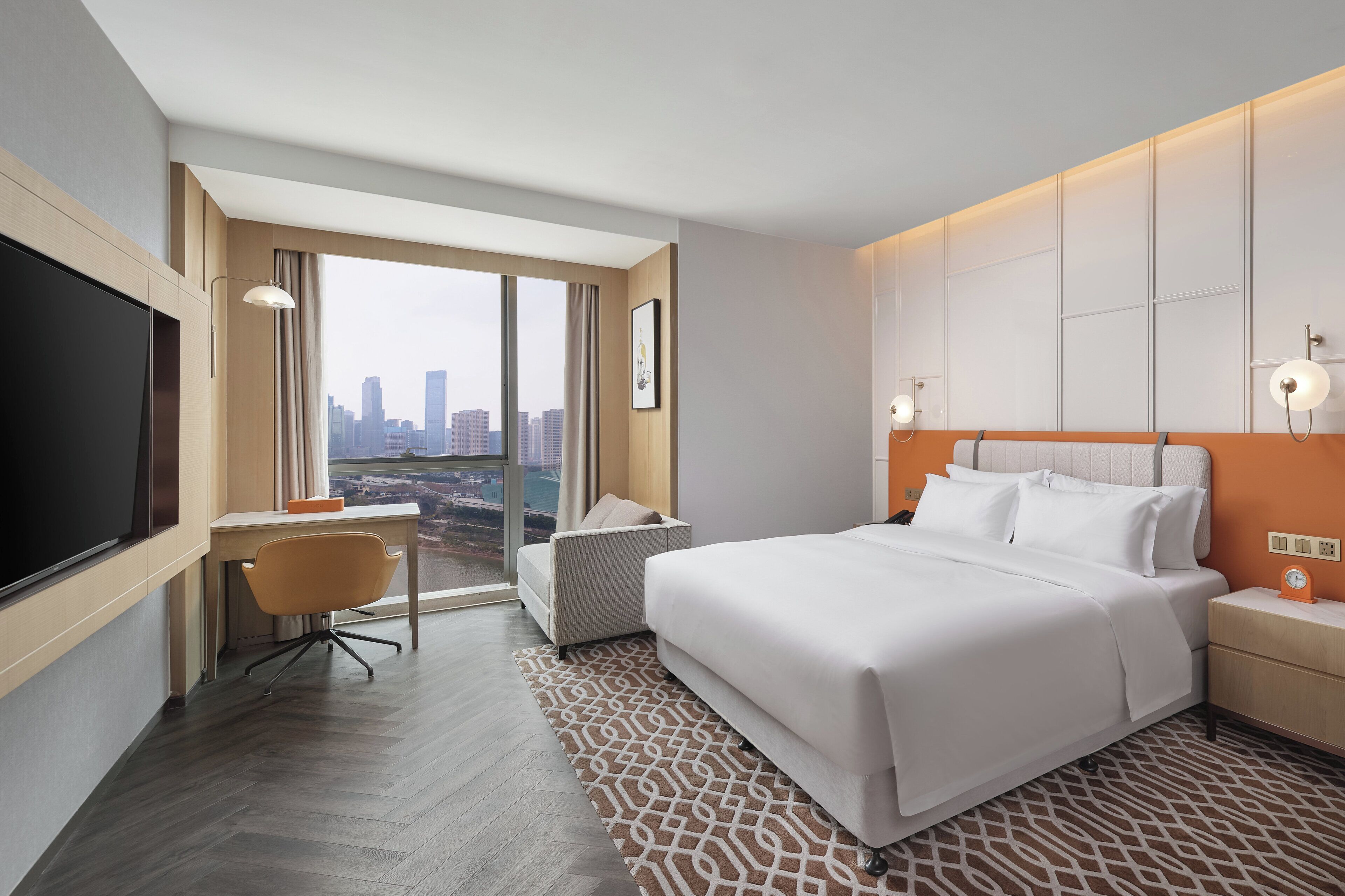 Standard Room, 1 Katil Raja (King), River View | Bar mini percuma, peti besi dalam bilik, dihias secara berasingan 