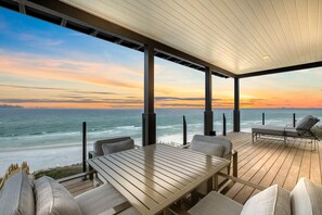 Outdoor dining - Gulf Front Sanctuary|Private Deeded Beach|One Of The Largest Gulf Front Pools (Santa Rosa Beach)