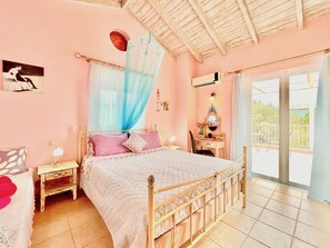 2 bedrooms, in-room safe, iron/ironing board, travel cot