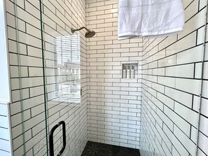 Bathtub, hair dryer, towels