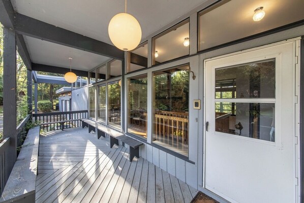 Terrace/patio - Remote Get-away on five acres of private property (Lake Villa)