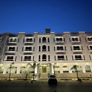 Front of property – evening/night