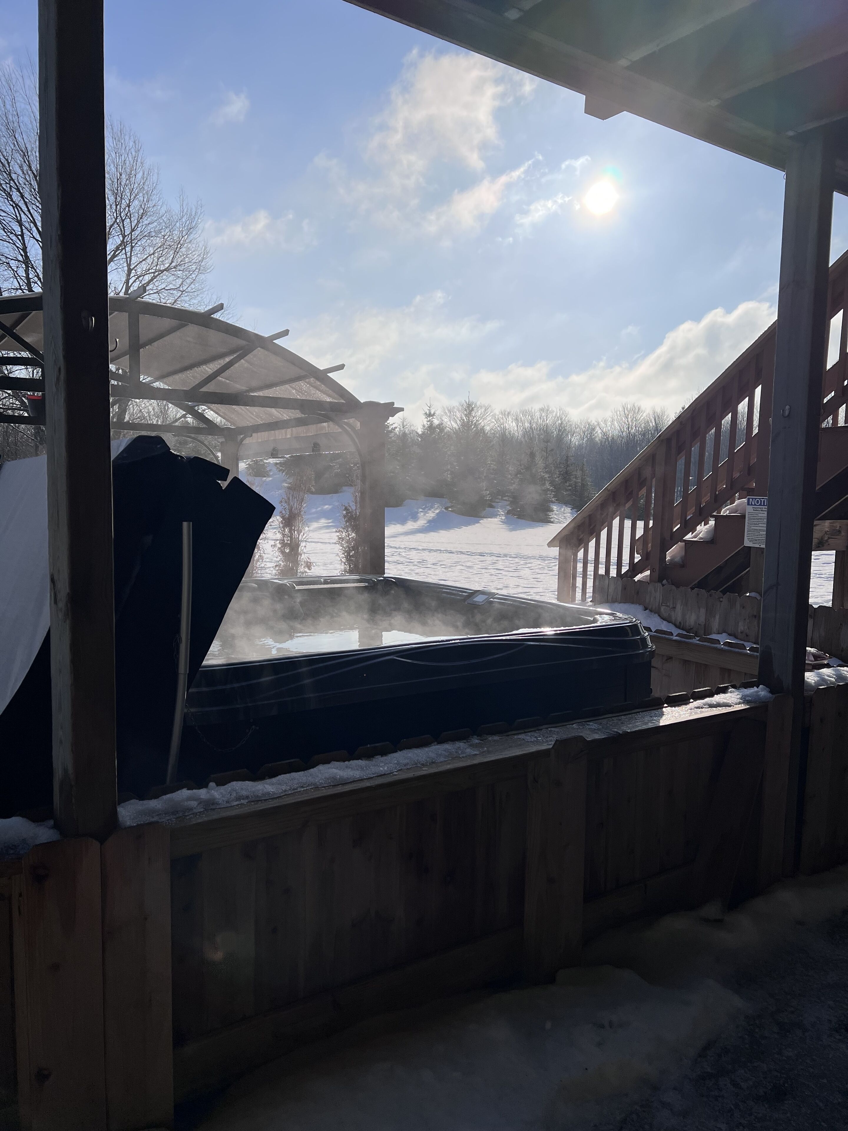 Bain à remous extérieur