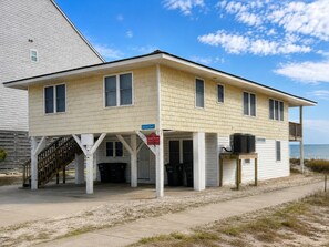 Exterior - Oceanfront 3BR • Upper-Level Duplex • Porch Over the Beach | Summer Days Upstairs (North Myrtle Beach)