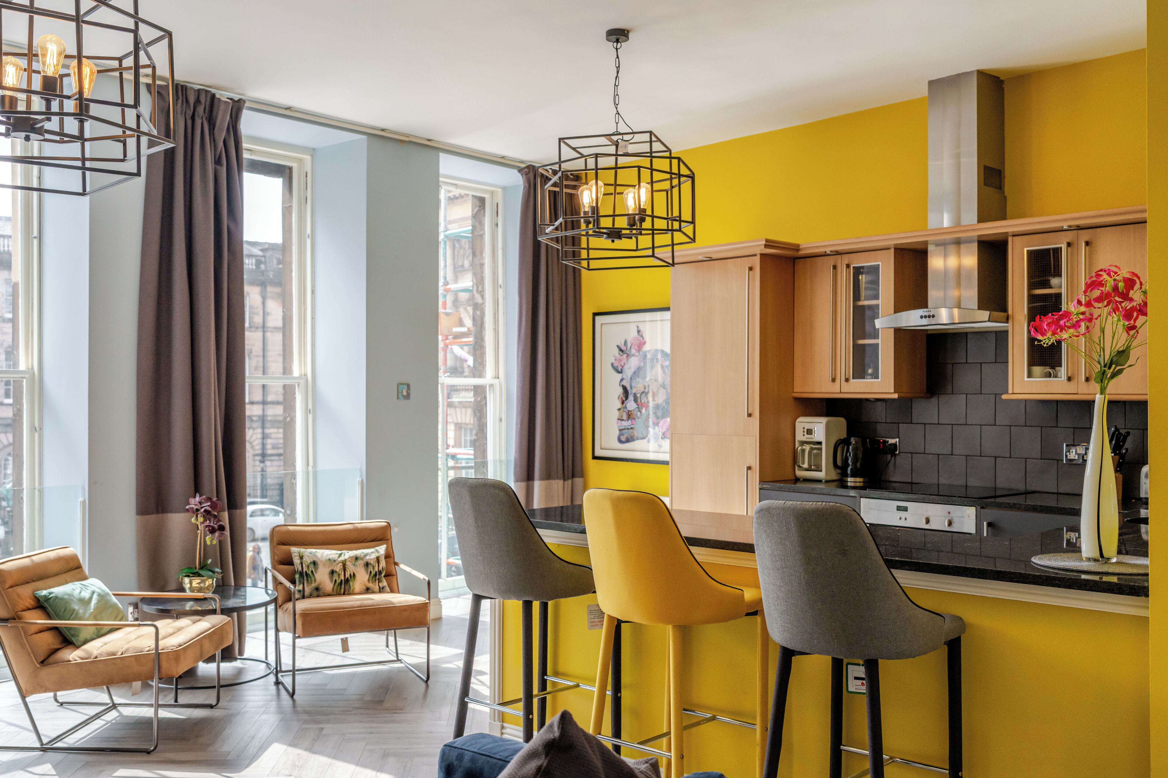 Lägenhet - 1 sovrum - kök - utsikt mot staden | Arbetsyta för laptop, strykjärn/strykbräda, gratis wi-fi och sängkläder